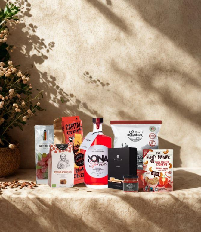 Geschenkpakket Ginger Rox - Heerlijke snacks in jouw relatiegeschenk